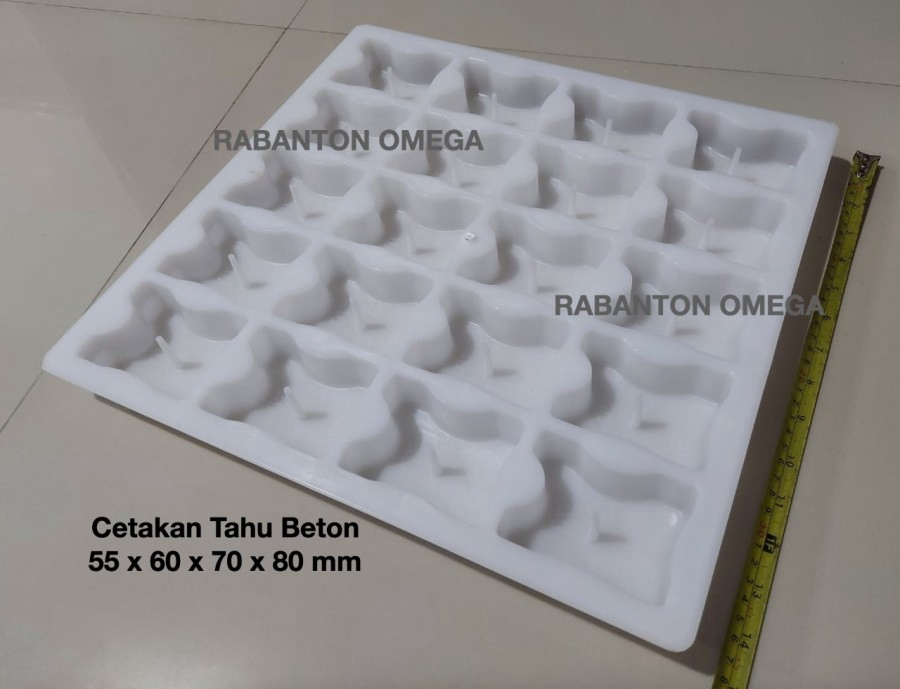 Cetakan Tahu Beton 5,5 - 6 - 7 - 8 / Decking Beton 5.5 - 6 - 7 - 8 / Moulding / Molding - Isi 20