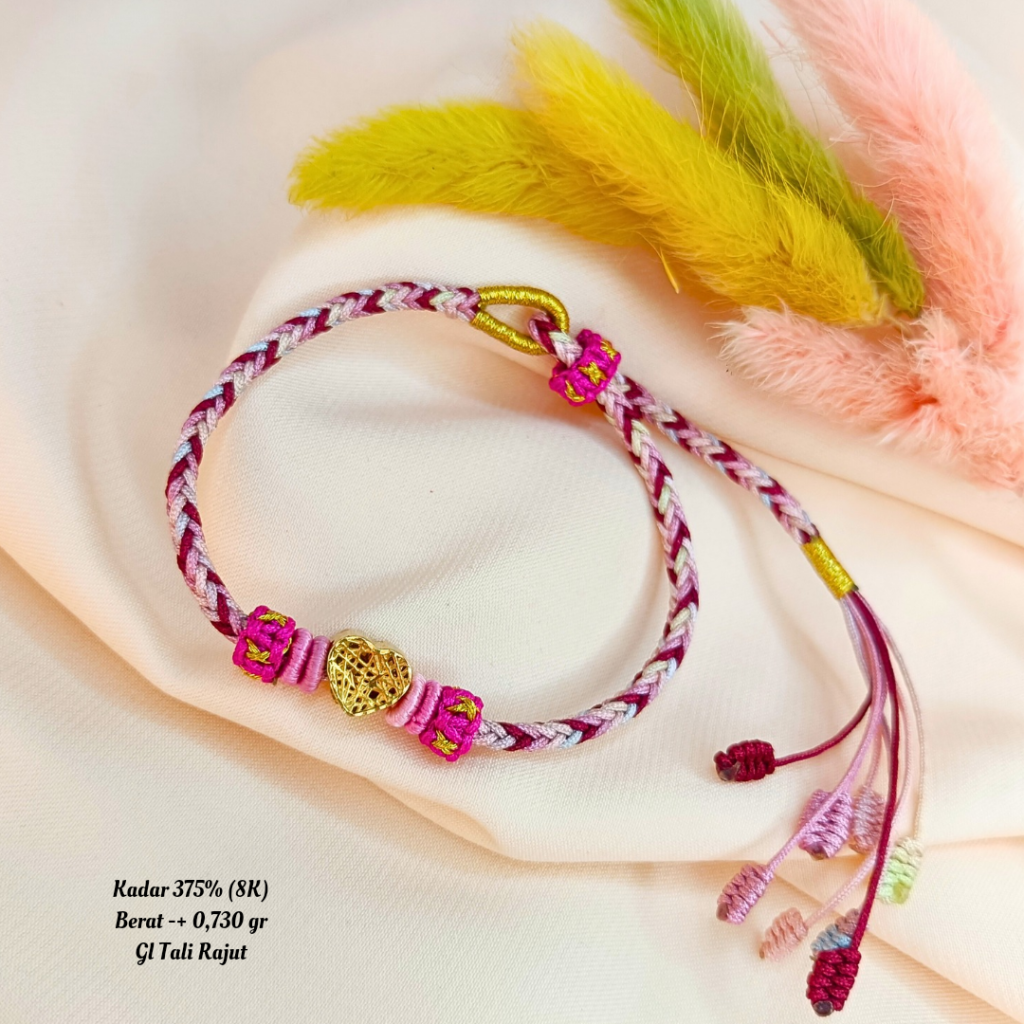 GELANG BRACELET FENGSHUI KEBERUNTUNGAN TALI HONGKONG CHINA CHARM LOVE KRAWANG