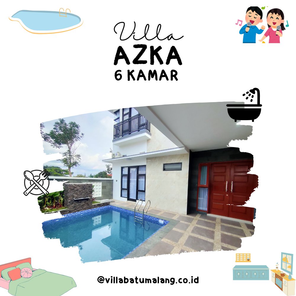 Sewa Villa Azka Batu - 4 Kamar - Private Pool