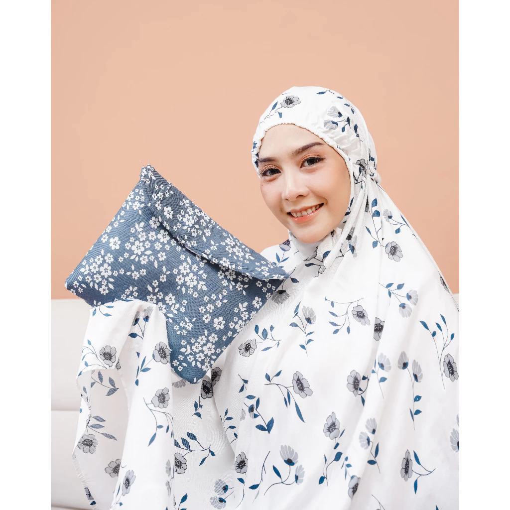 Mukena Standar Rayon Bali Dewasa Hafsah Adem Kain Nyaman Atasan Bawahan Cantik Mewah Lembut