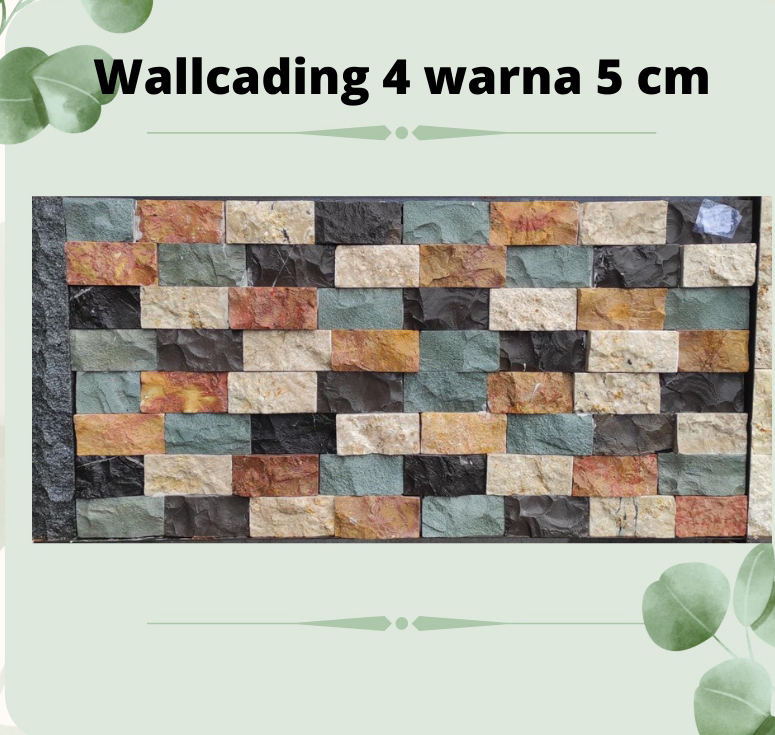 Wallcading Batu Alam 4 Warna 5cm