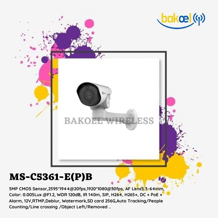 Milesight MS-C5361-E(P)B (IP Camera Mini PTZ Bullet Outdoor 2MP)